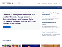 Tablet Screenshot of criterioninstitute.org